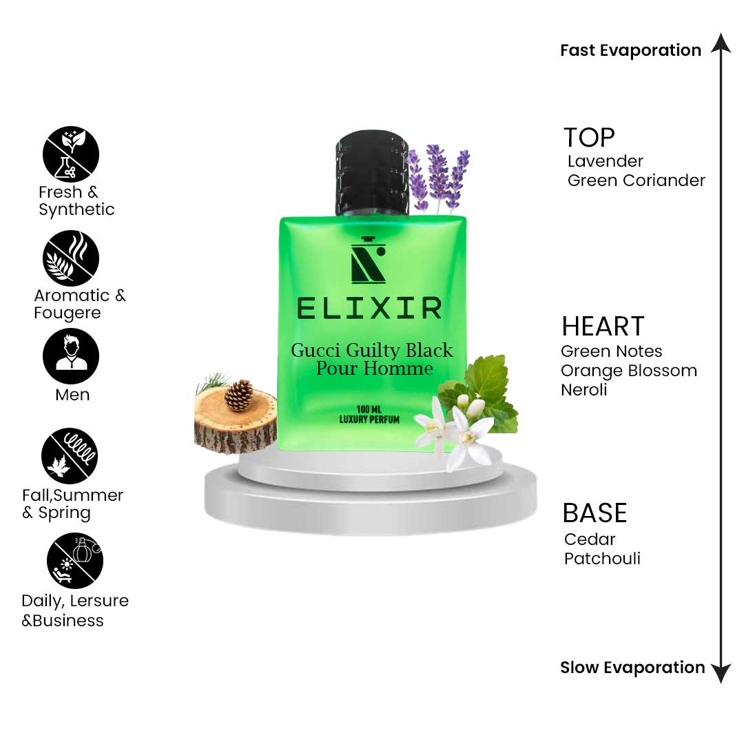 Gucci Guilty Black Pour homme For men – ELIXIR - Main Image
